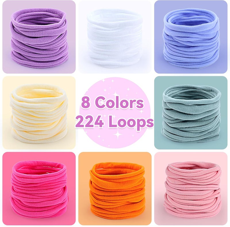 PREBOX 10’’ Potholder Weaving Loom Kit Refill Loops, DIY Crafts Supplies for Kids & Beginners, 224 Colorful Loops to Make 4 Large Pot Holders - Image 5